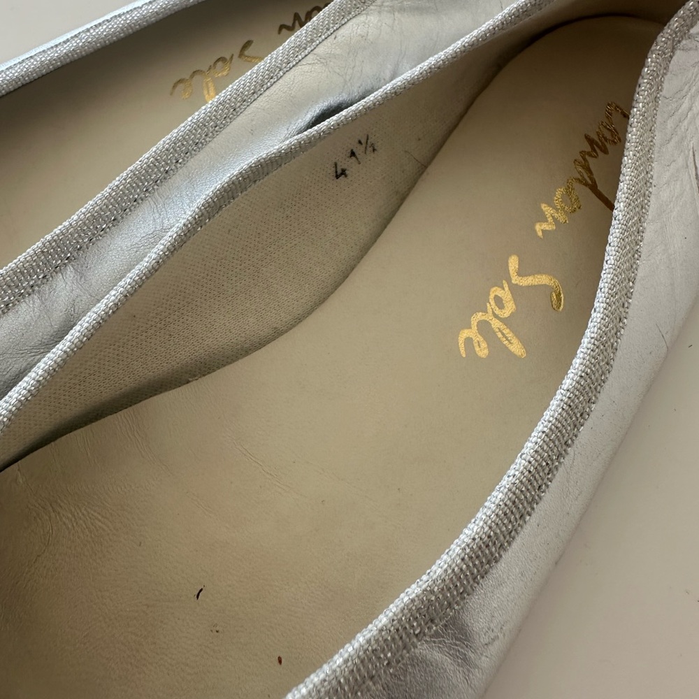 London Sole Comfortable Chic Versatile Silver Col… - image 3